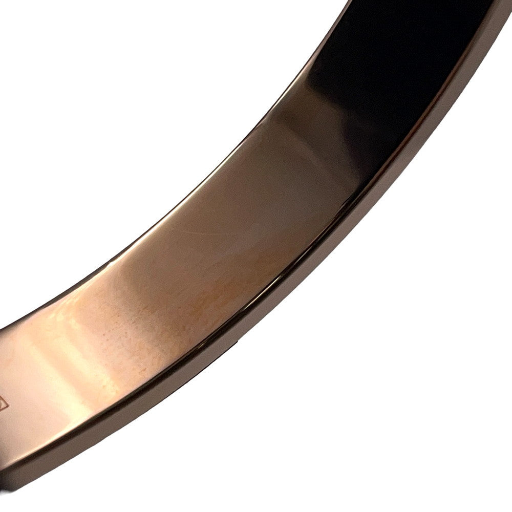 HERMES Mini Clic Chaine d'Ancre Bracelet Size PM Rose Kander Metal Enamel
