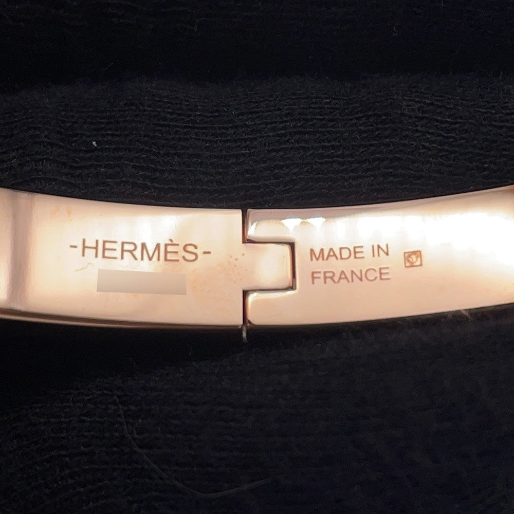 HERMES Mini Clic Chaine d'Ancre Bracelet Size PM Rose Kander Metal Enamel