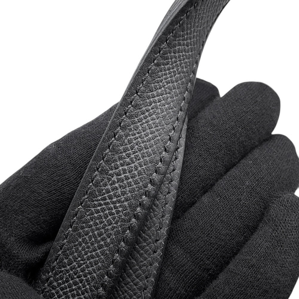 HERMES Muzaldine Black/Multicolor Epsom Silk