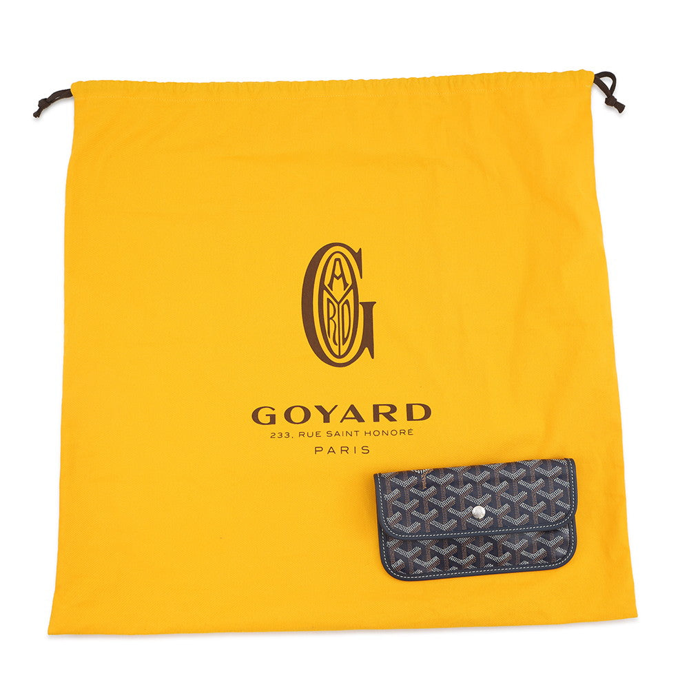 GOYARD Saint Louis Navy BlueSTLOUIPMLTY12CL12P PVC Leather Size PM