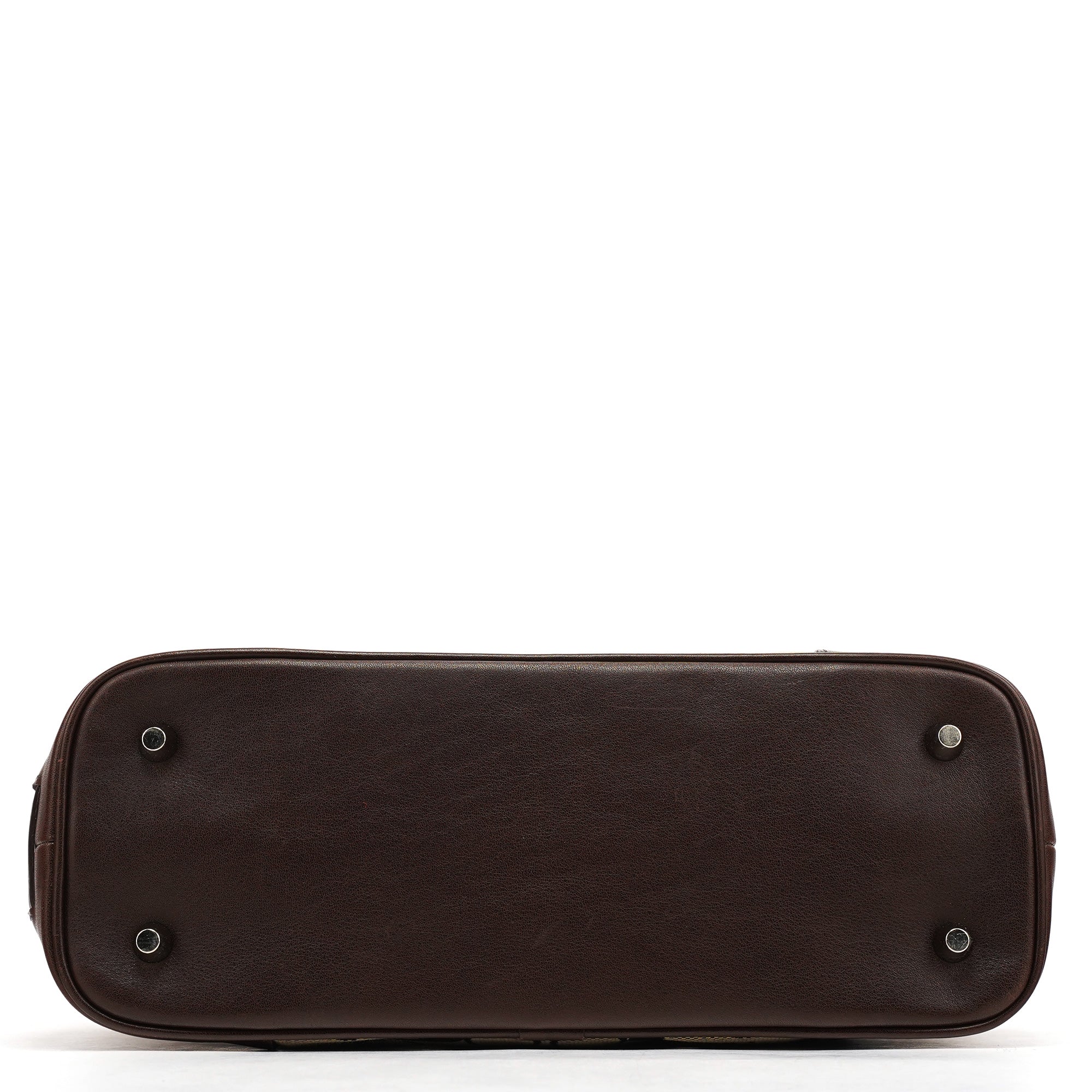 6089 Beige Brown Signature Tote Bag