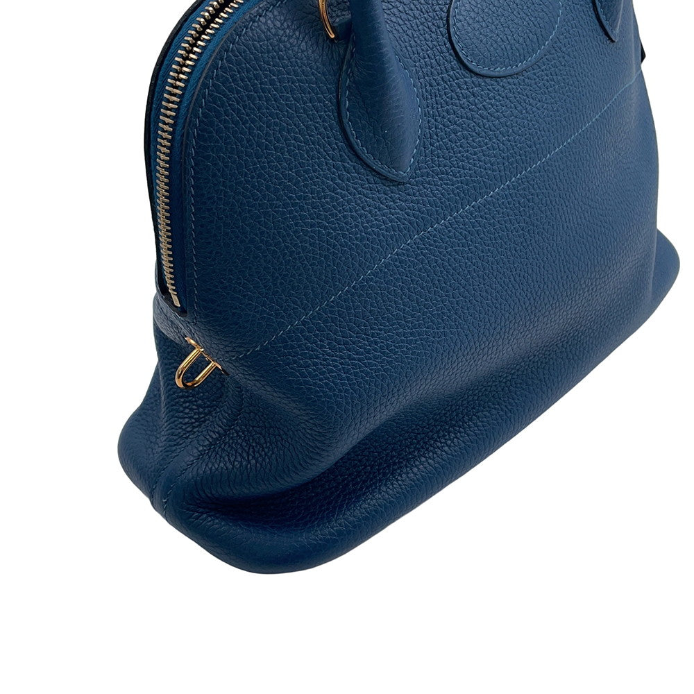 HERMES Bolide Deep Blue Taurillon Clemence Size 31