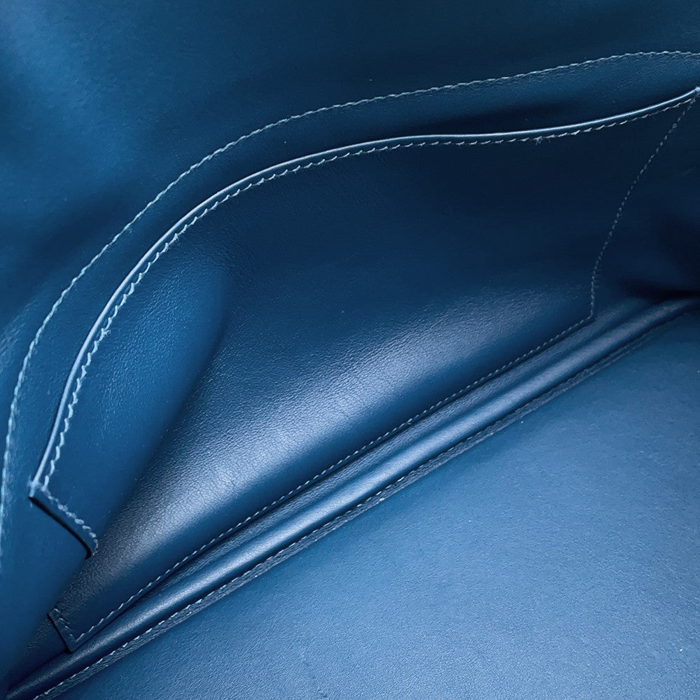 HERMES Bolide Deep Blue Taurillon Clemence Size 31