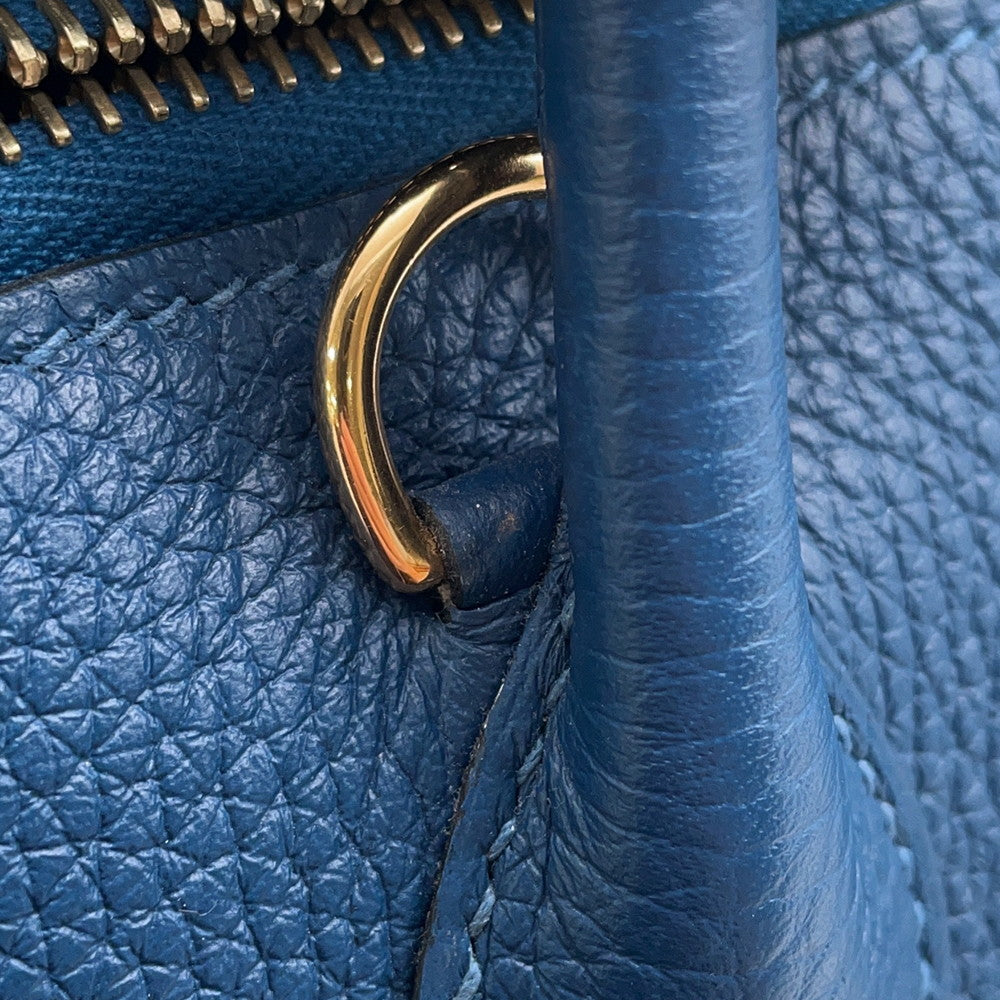 HERMES Bolide Deep Blue Taurillon Clemence Size 31