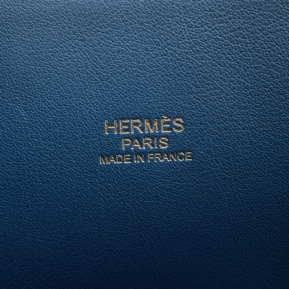 HERMES Bolide Deep Blue Taurillon Clemence Size 31