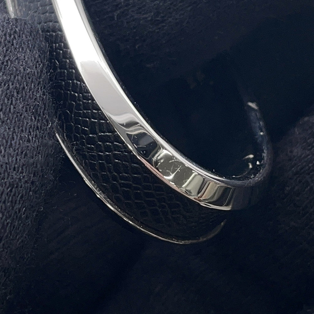 HERMES Ring (Jockey) Double Size 53 Black Epsom Metal