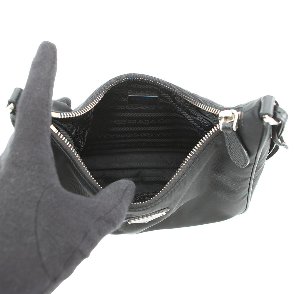 PRADA Re-Edition 2005 Re-Nylon Shoulder Bag Black1BH204_R064_F0002_V_V9L Nylon