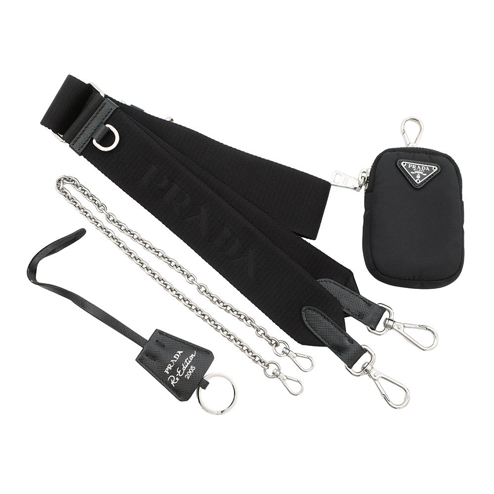 PRADA Re-Edition 2005 Re-Nylon Shoulder Bag Black1BH204_R064_F0002_V_V9L Nylon
