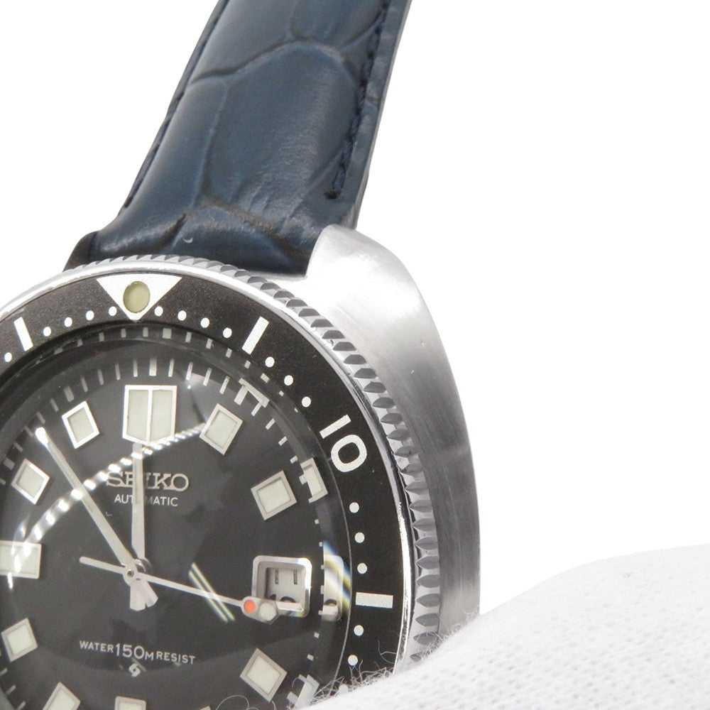 SEIKO SEIKO 150m Diver 2nd generation (late model) W44mm Stainless Steel Leather Black Dial6105-8110