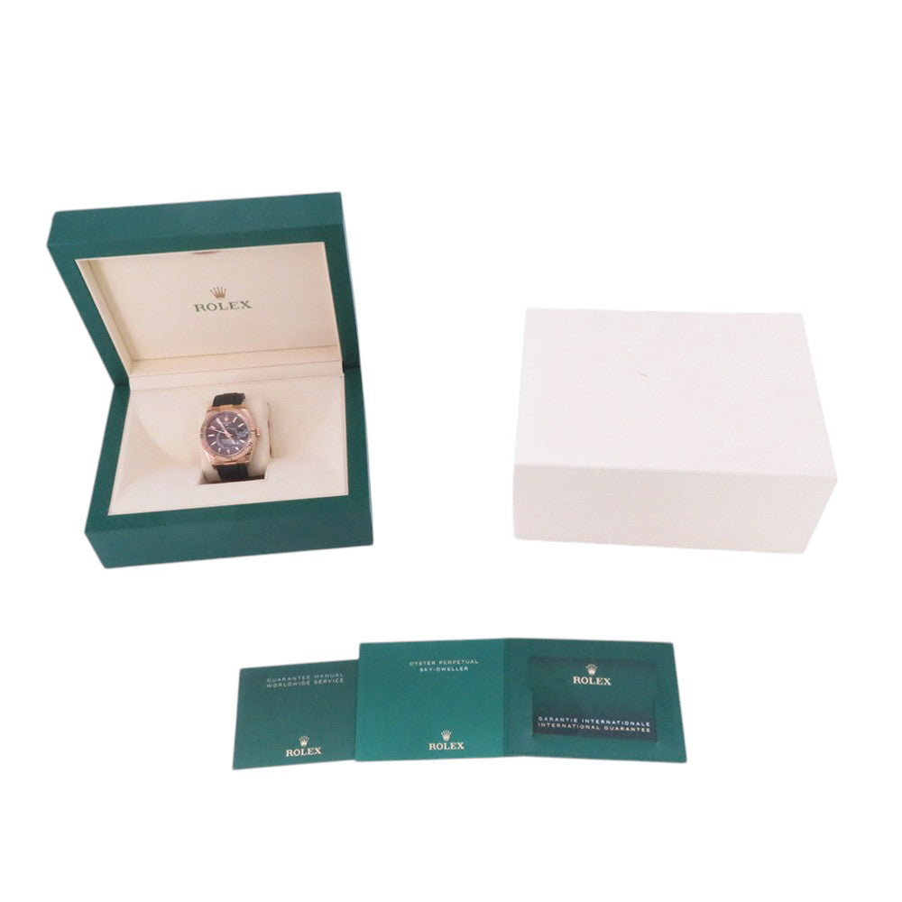 ROLEX Sky-Dweller W42mm 18K Pink Gold Chocolate Dial326235