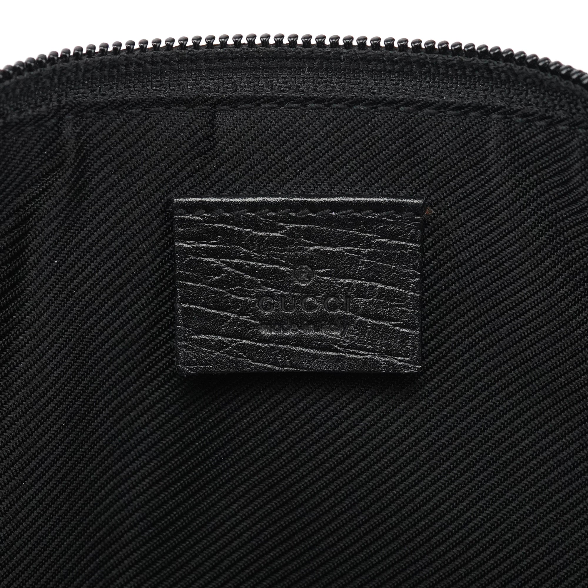 07198 Beige Matte Black GG Boat Pochette
