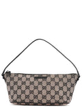 07198 Beige Matte Black GG Boat Pochette