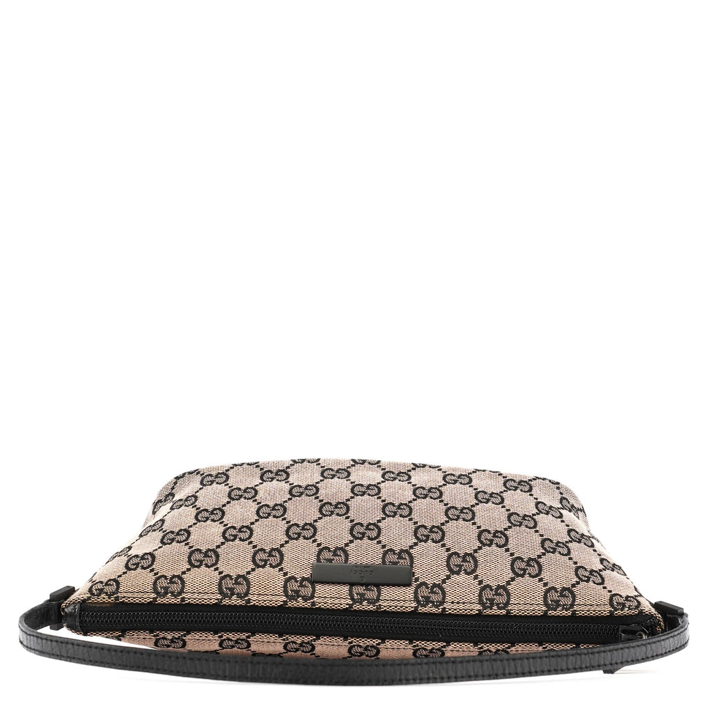 07198 Beige Matte Black GG Boat Pochette