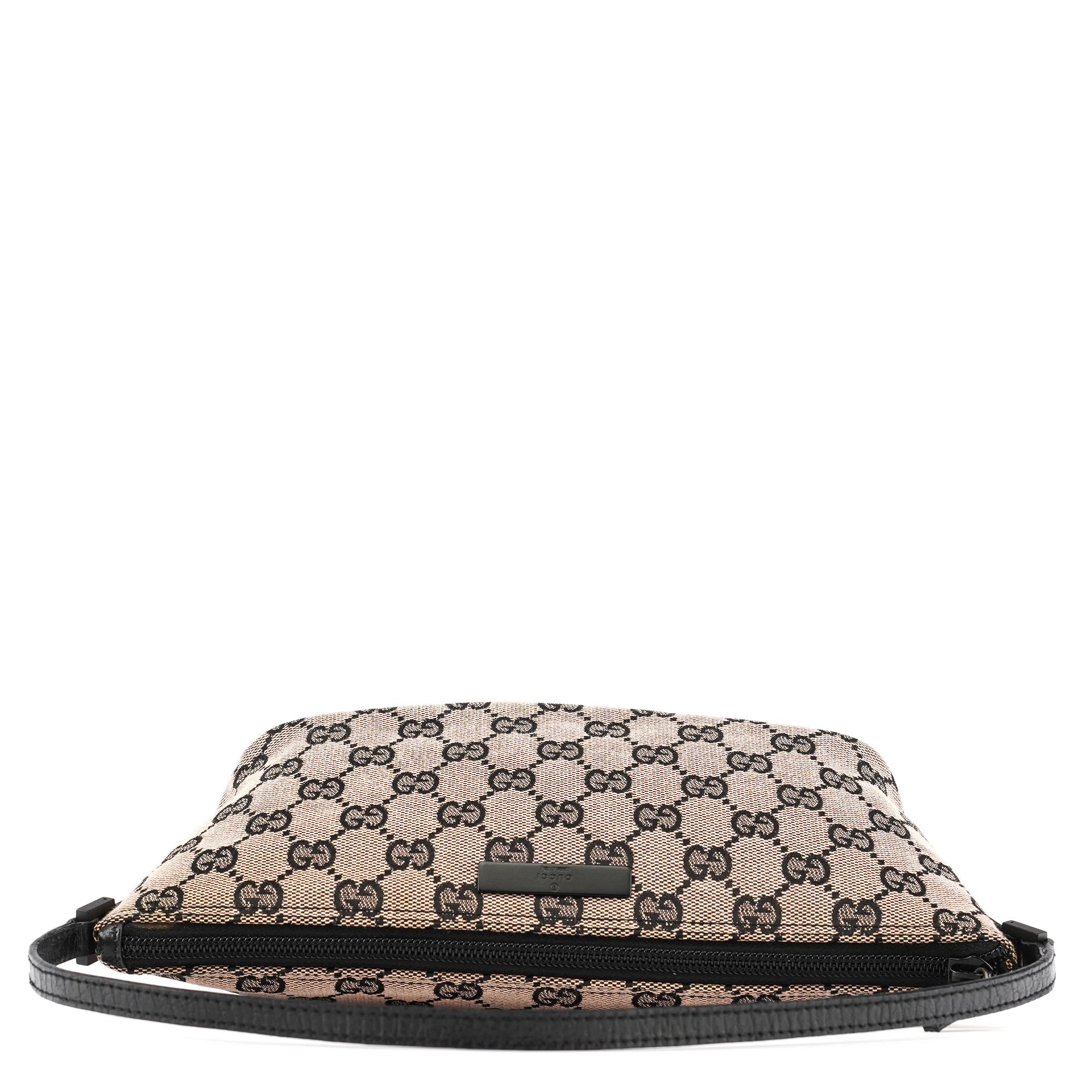 07198 Beige Matte Black GG Boat Pochette