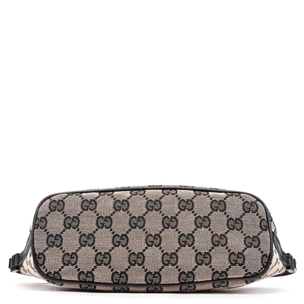 07198 Beige Matte Black GG Boat Pochette