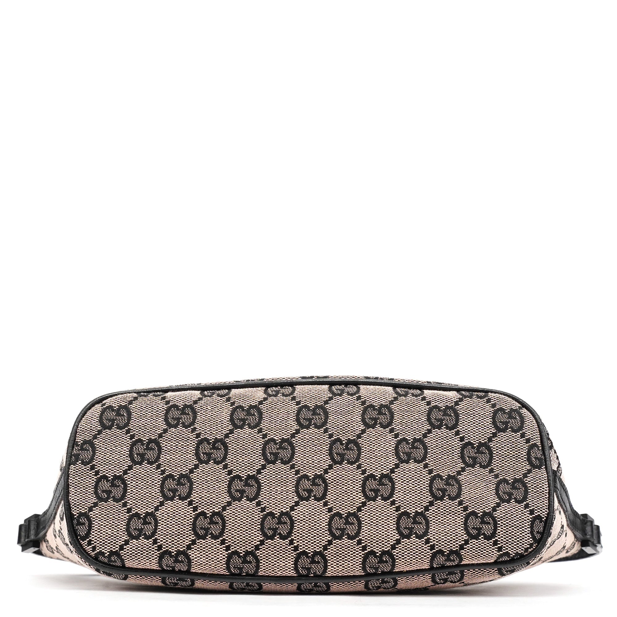 07198 Beige Matte Black GG Boat Pochette