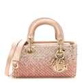 Satin Crystal Sequins Embroidered Micro Lady D-Joy Pink