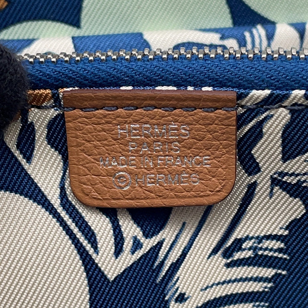 HERMES Azap compact silk in Gold Evercolor