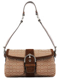 1463 Beige Brown Signature Soho Shoulder Bag