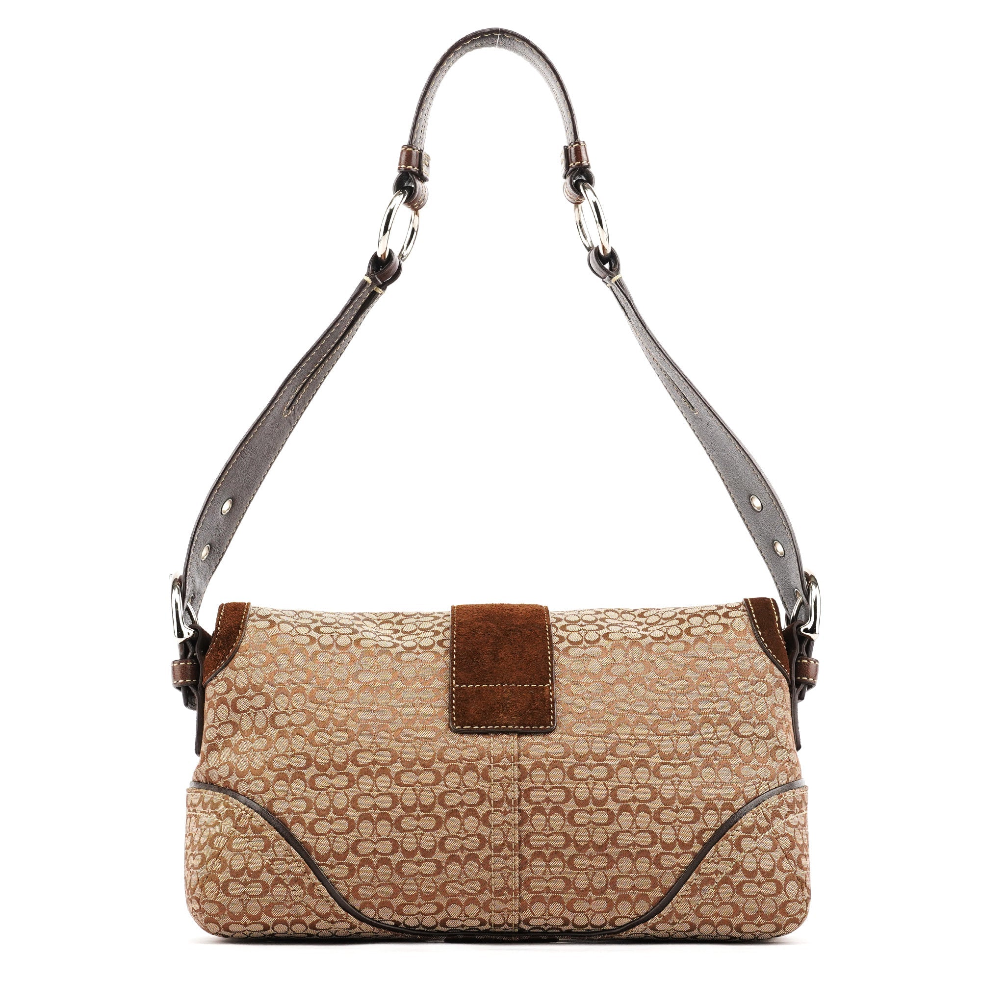 1463 Beige Brown Signature Soho Shoulder Bag