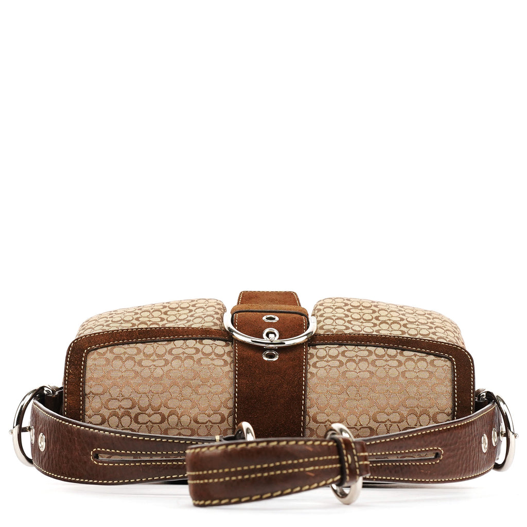 1463 Beige Brown Signature Soho Shoulder Bag