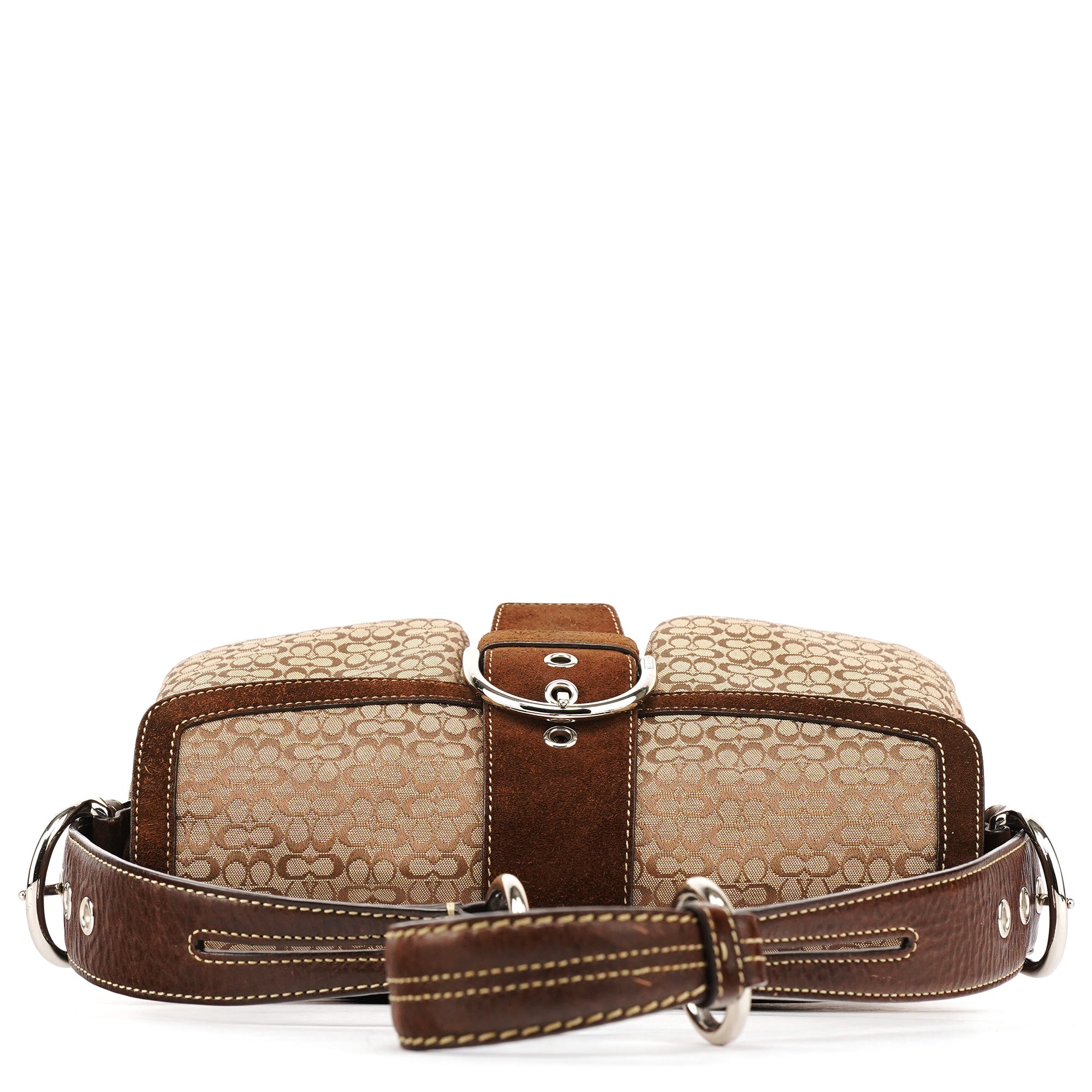 1463 Beige Brown Signature Soho Shoulder Bag