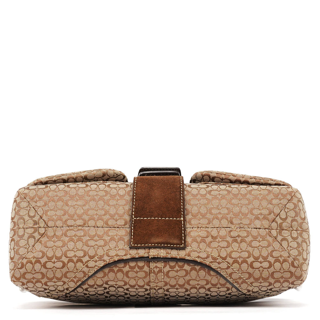 1463 Beige Brown Signature Soho Shoulder Bag