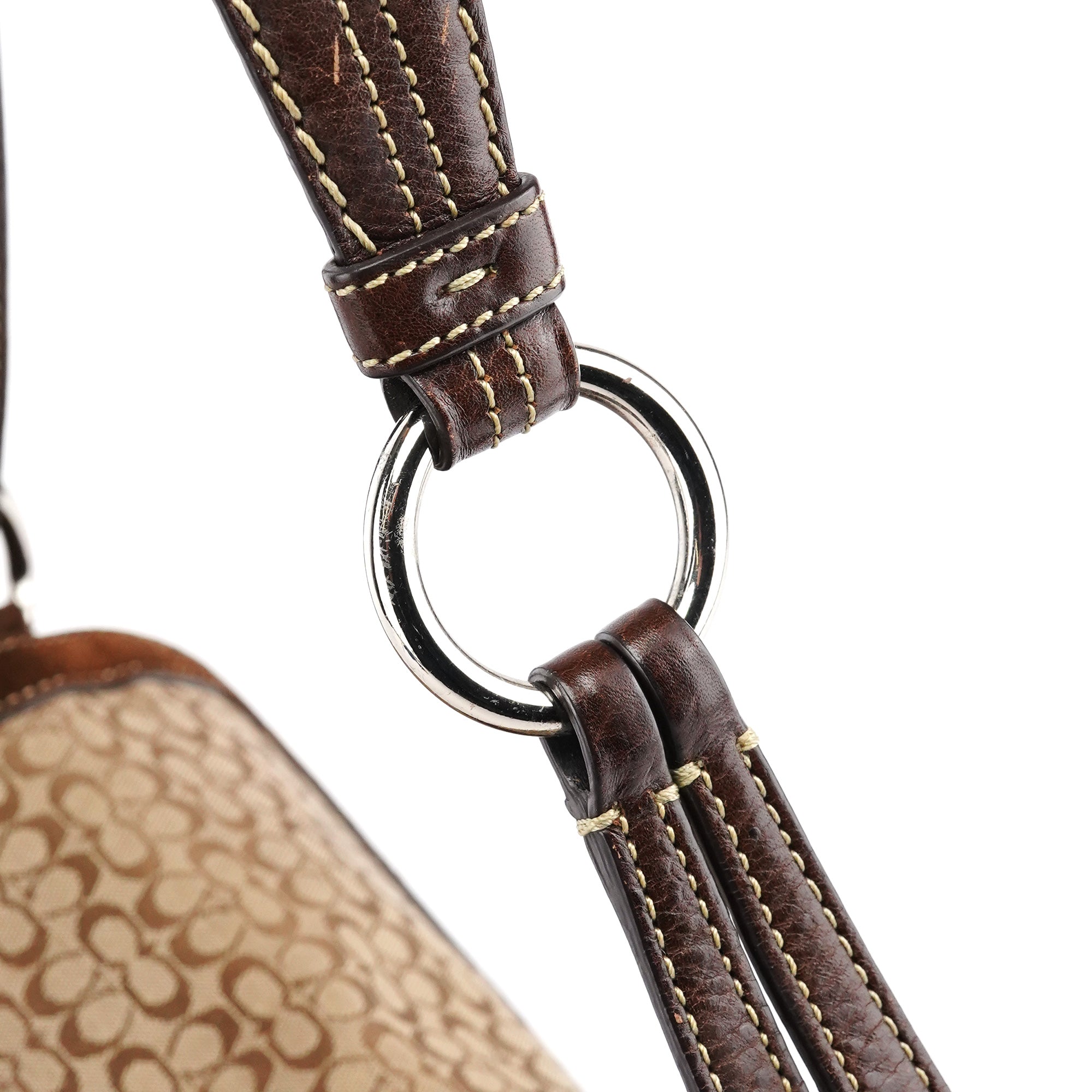 1463 Beige Brown Signature Soho Shoulder Bag