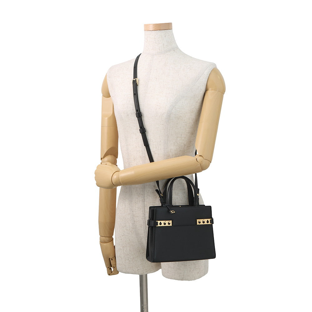 Delvaux Tempe Crash BlackAA0646BQS099ZDO Calf Leather Size Small