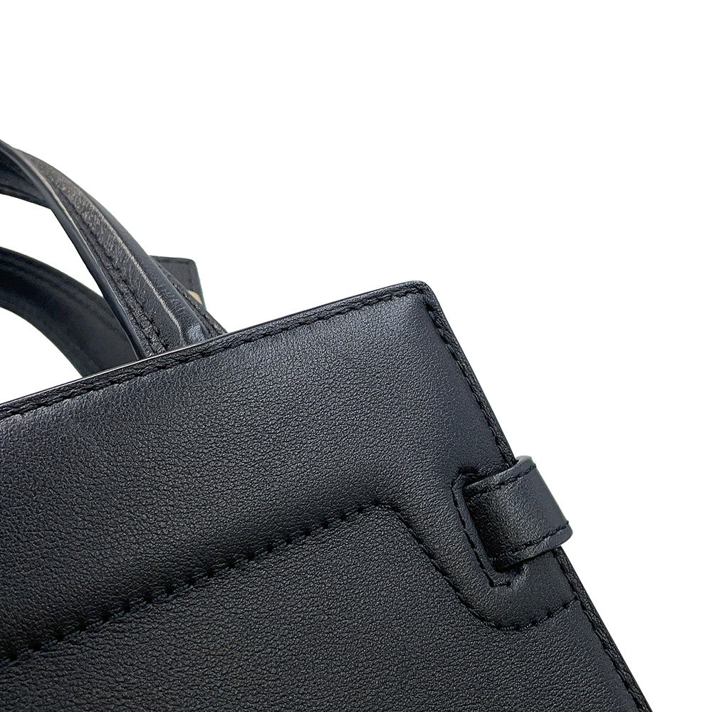 Delvaux Tempe Crash BlackAA0646BQS099ZDO Calf Leather Size Small