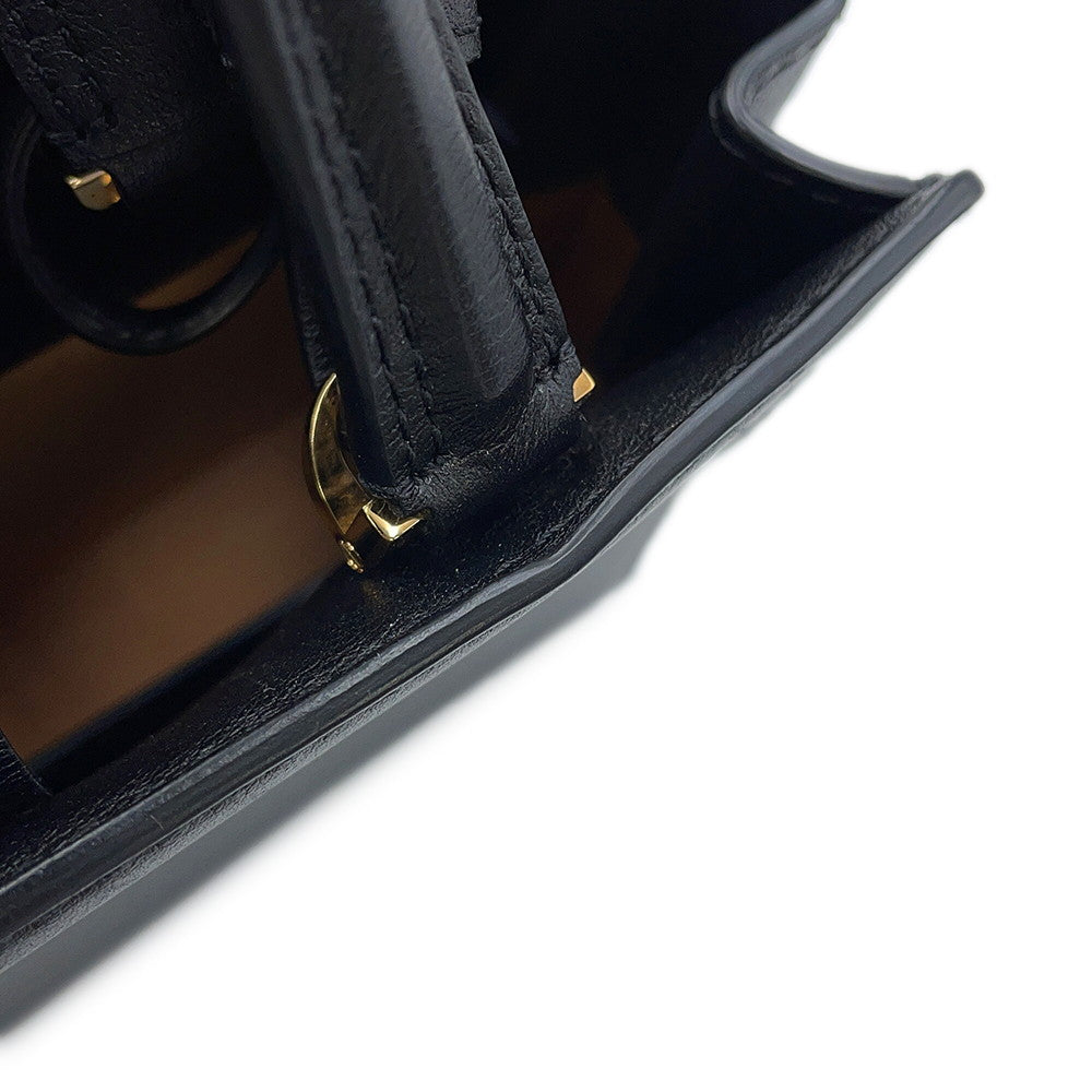 Delvaux Tempe Crash BlackAA0646BQS099ZDO Calf Leather Size Small