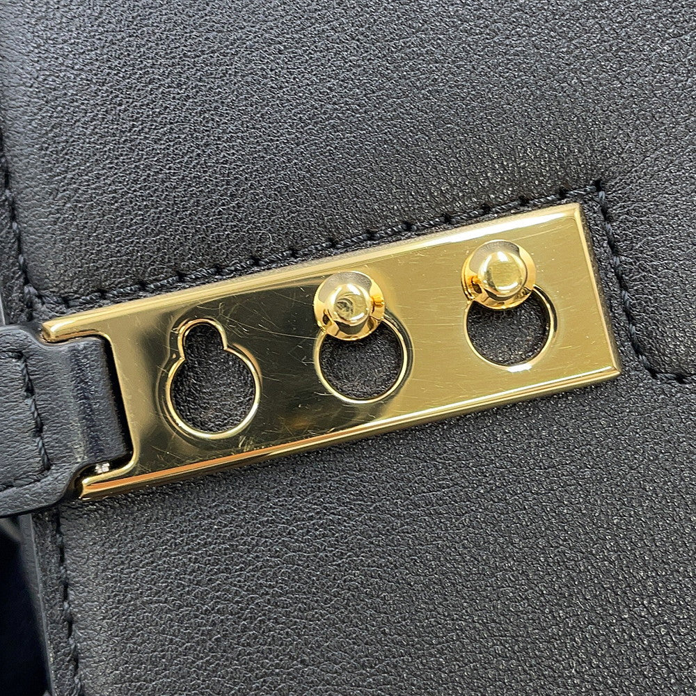Delvaux Tempe Crash BlackAA0646BQS099ZDO Calf Leather Size Small