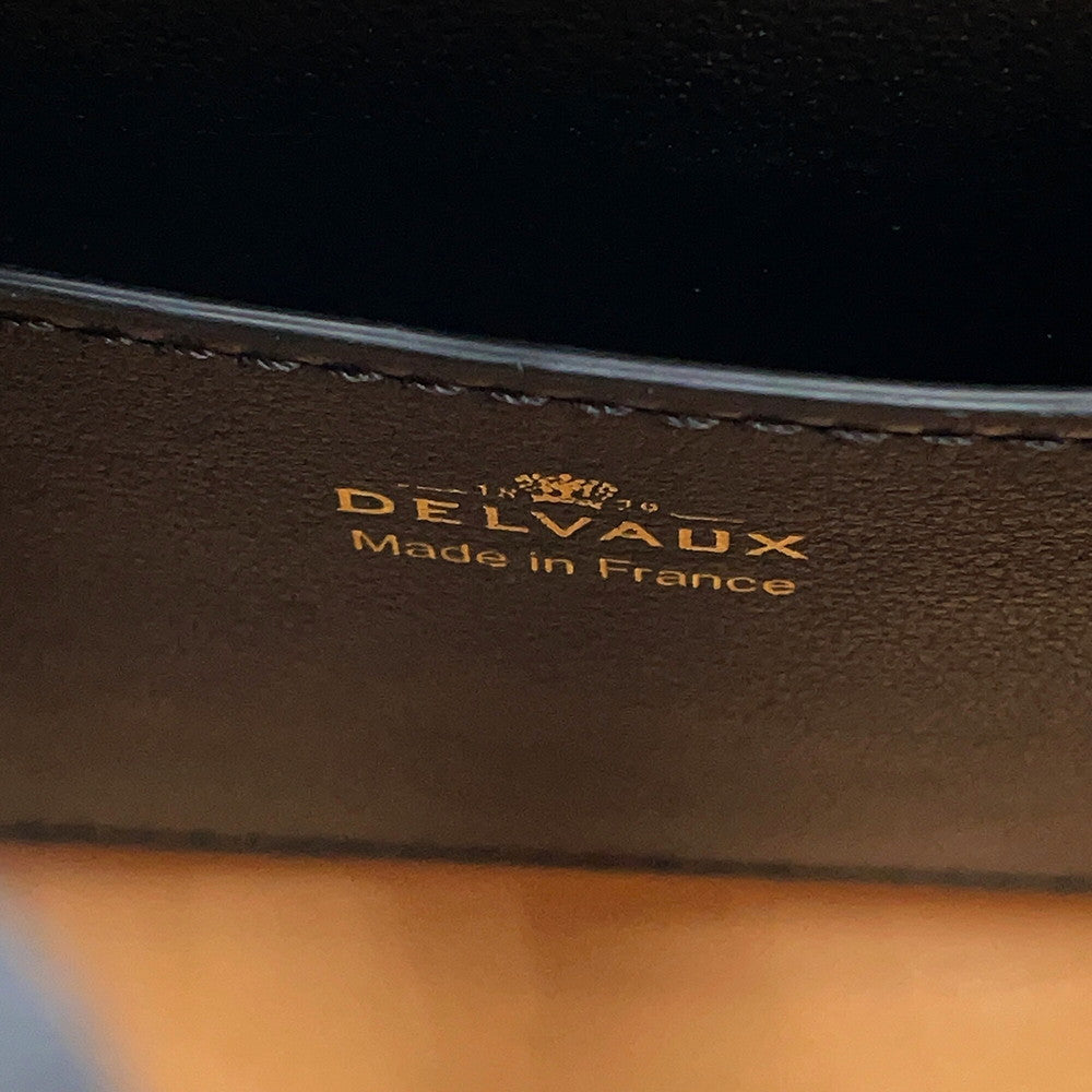 Delvaux Tempe Crash BlackAA0646BQS099ZDO Calf Leather Size Small