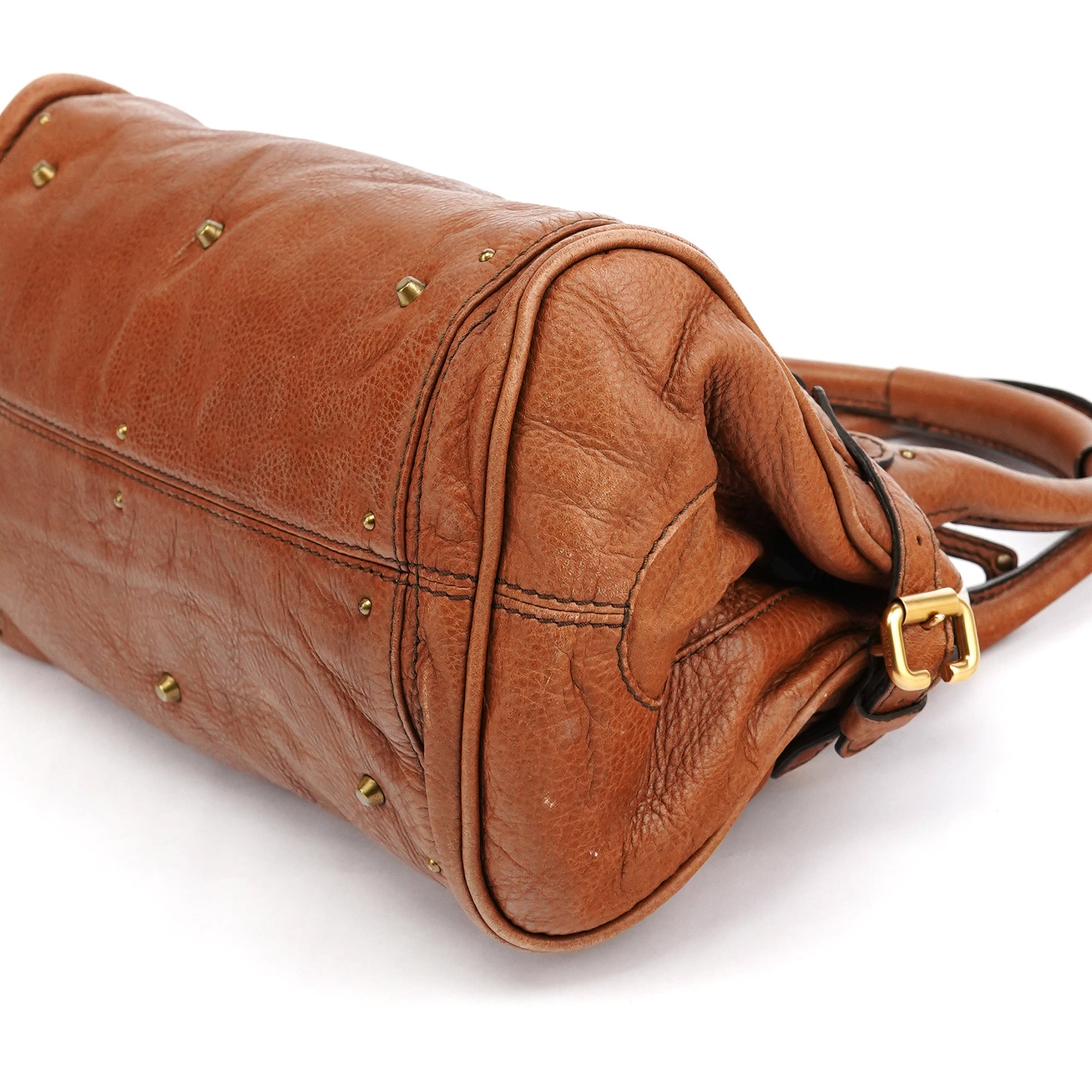 Light Brown Leather Paddington Shoulder Bag