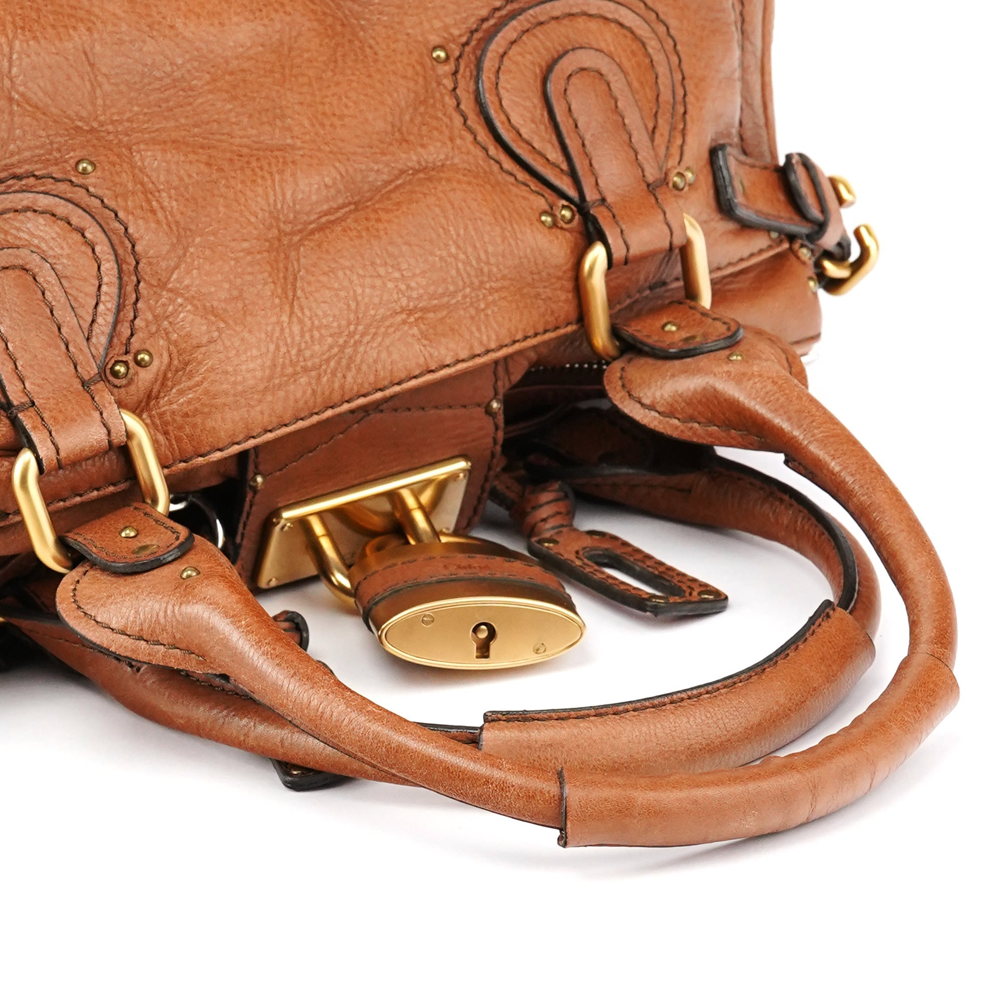 Light Brown Leather Paddington Shoulder Bag