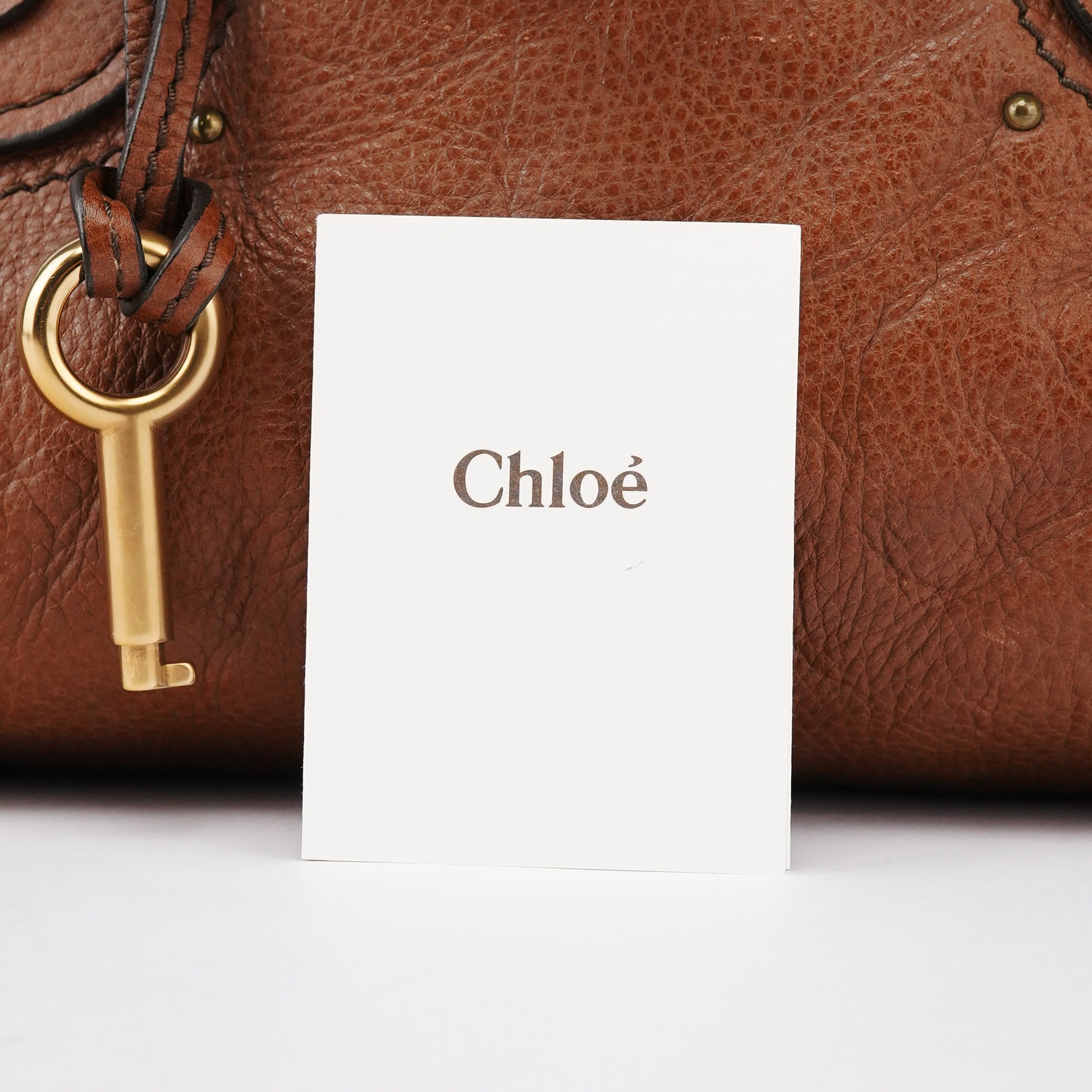 Light Brown Leather Paddington Shoulder Bag