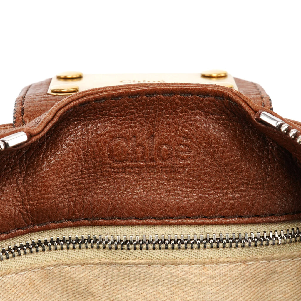 Light Brown Leather Paddington Shoulder Bag