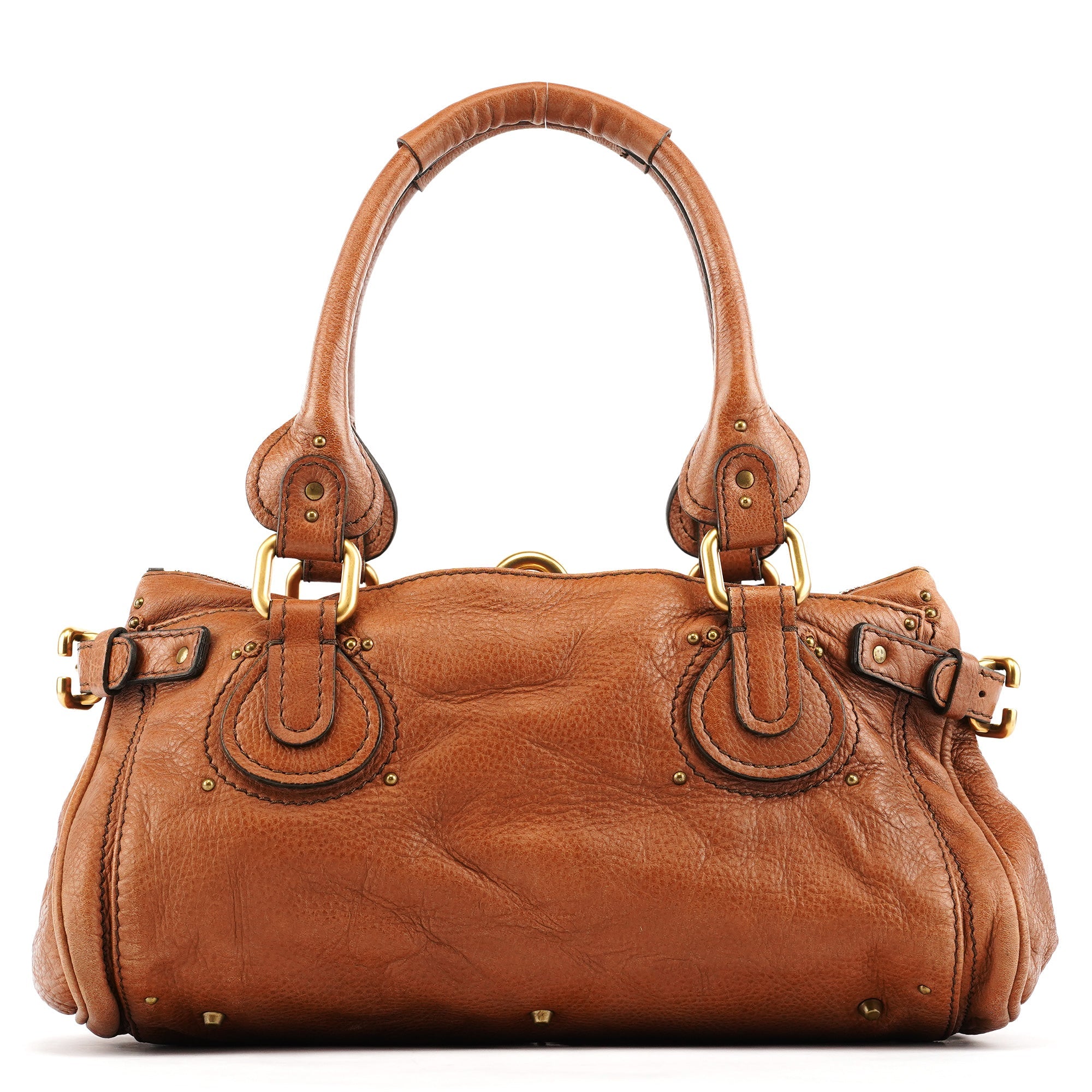 Light Brown Leather Paddington Shoulder Bag