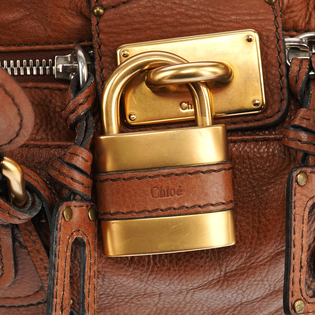 Light Brown Leather Paddington Shoulder Bag