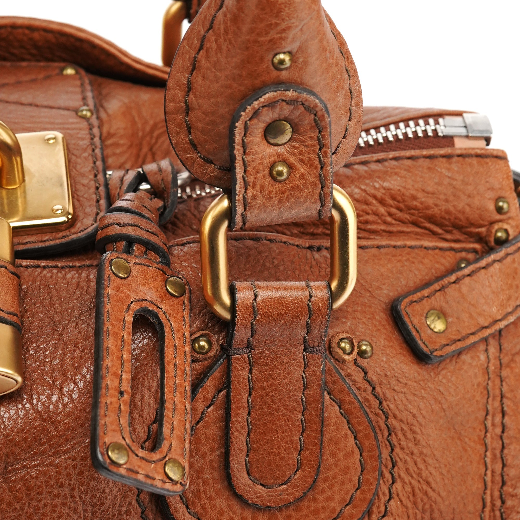 Light Brown Leather Paddington Shoulder Bag