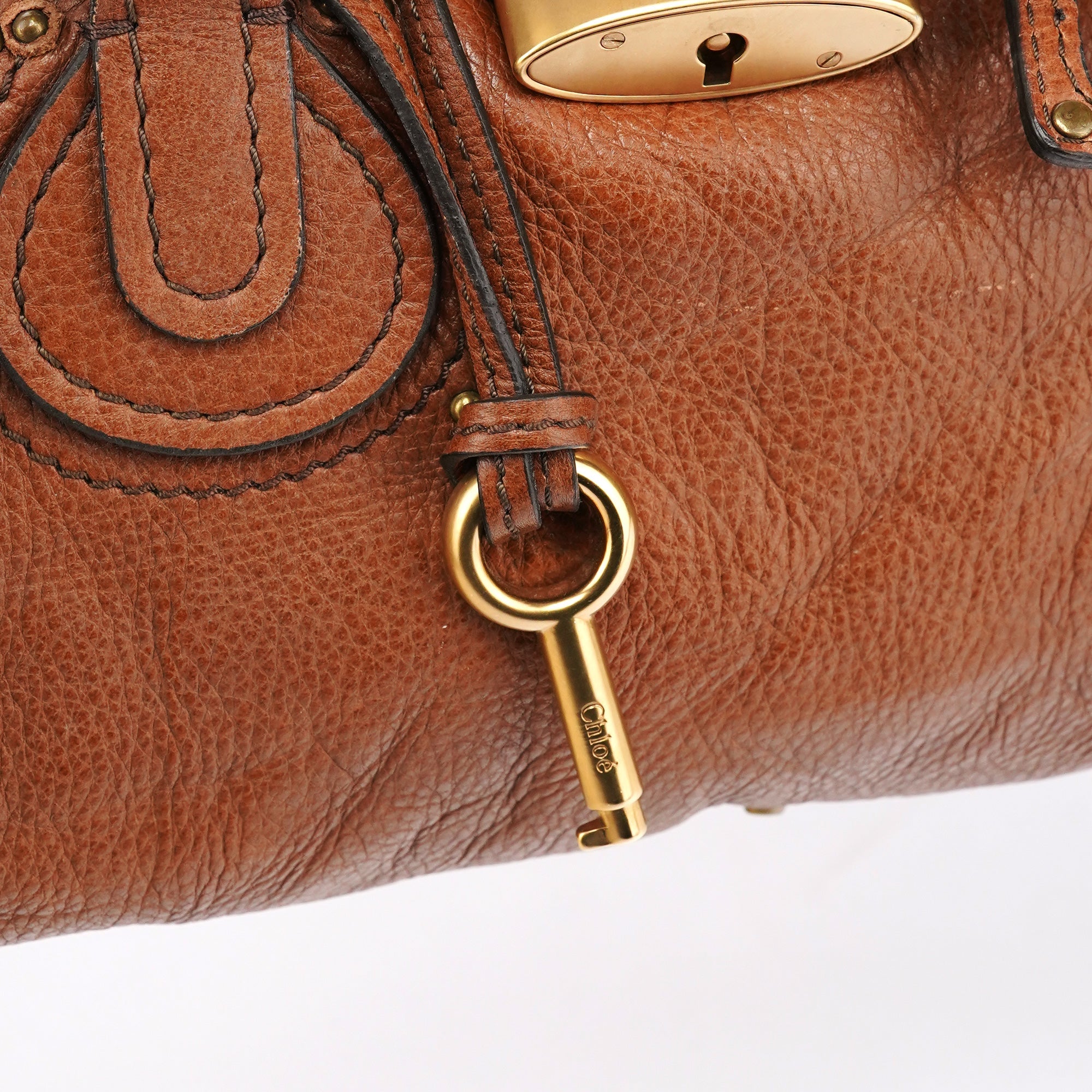 Light Brown Leather Paddington Shoulder Bag