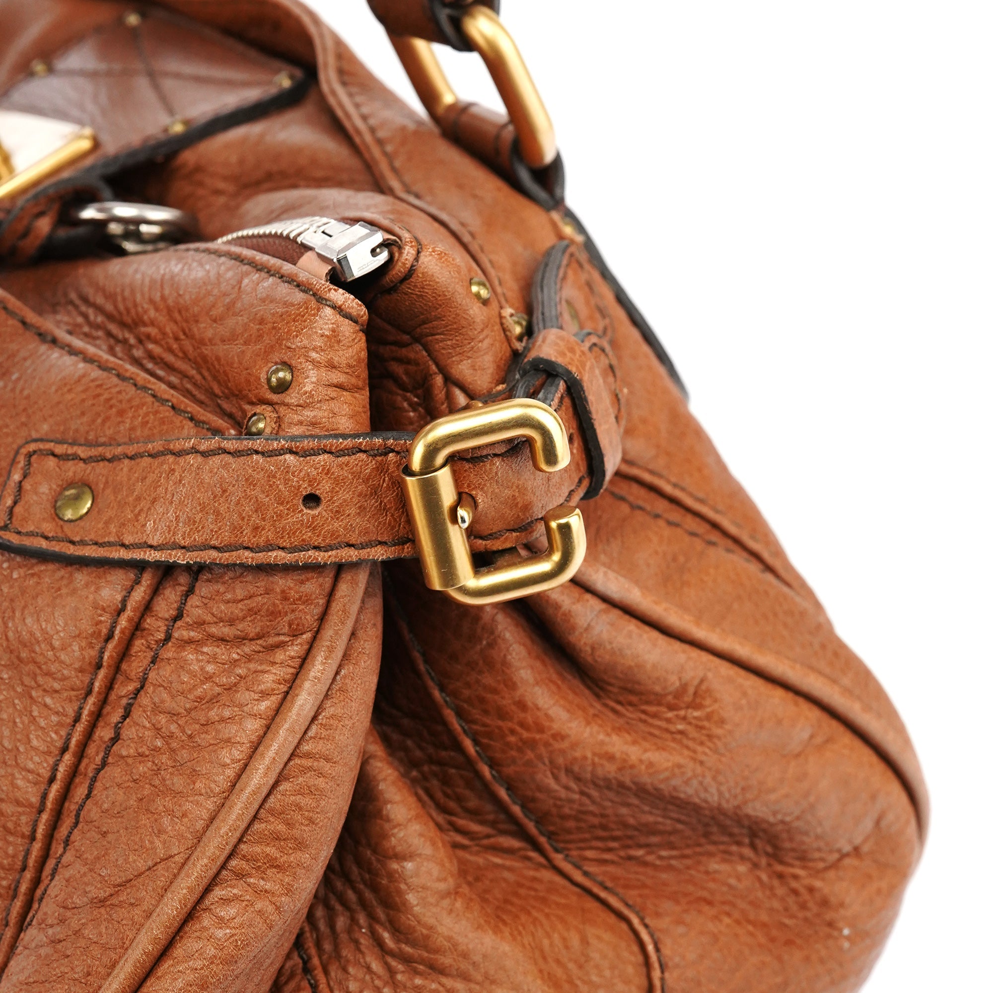 Light Brown Leather Paddington Shoulder Bag