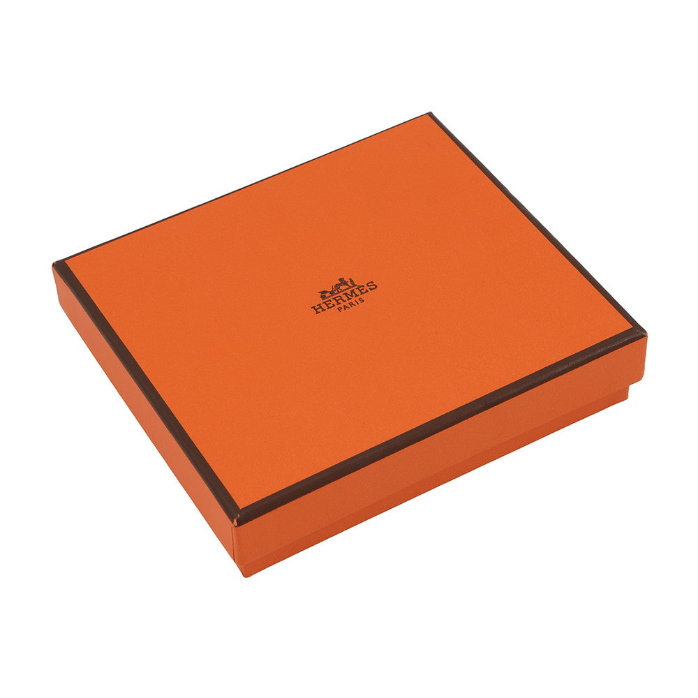 HERMES Azap compact silk in Etoupe Evercolor