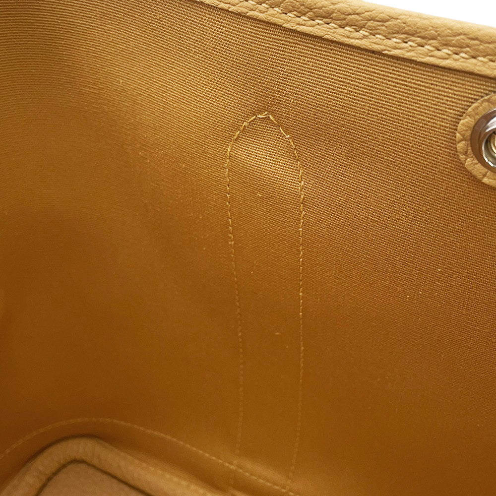 HERMES Garden Party Paille Negonda Leather Toile Officier Size TPM