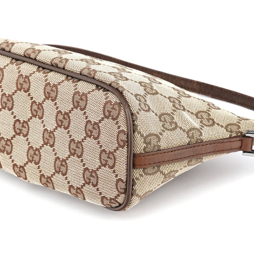 07198 Beige Brown GG Boat Pochette