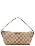 07198 Beige Brown GG Boat Pochette