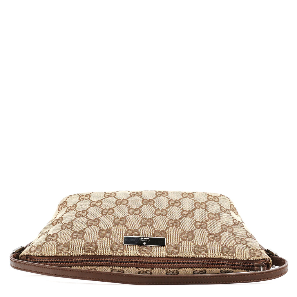 07198 Beige Brown GG Boat Pochette