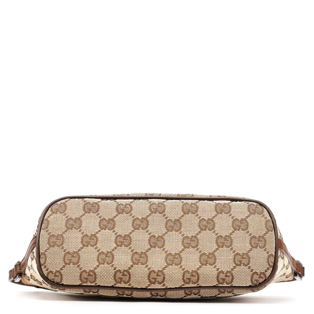 07198 Beige Brown GG Boat Pochette