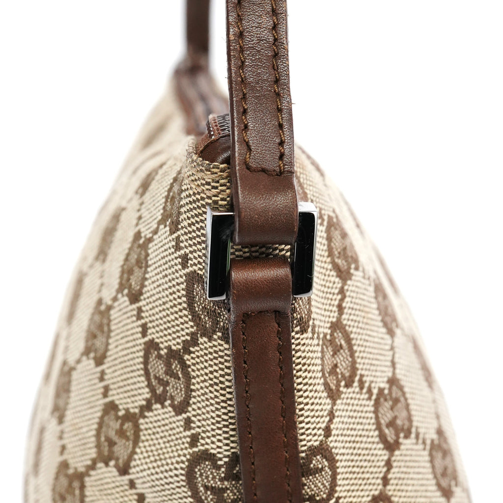 07198 Beige Brown GG Boat Pochette