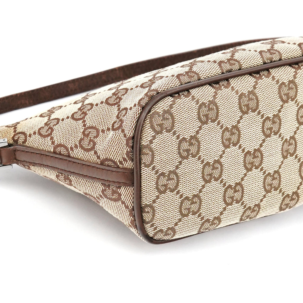 07198 Beige Brown GG Boat Pochette